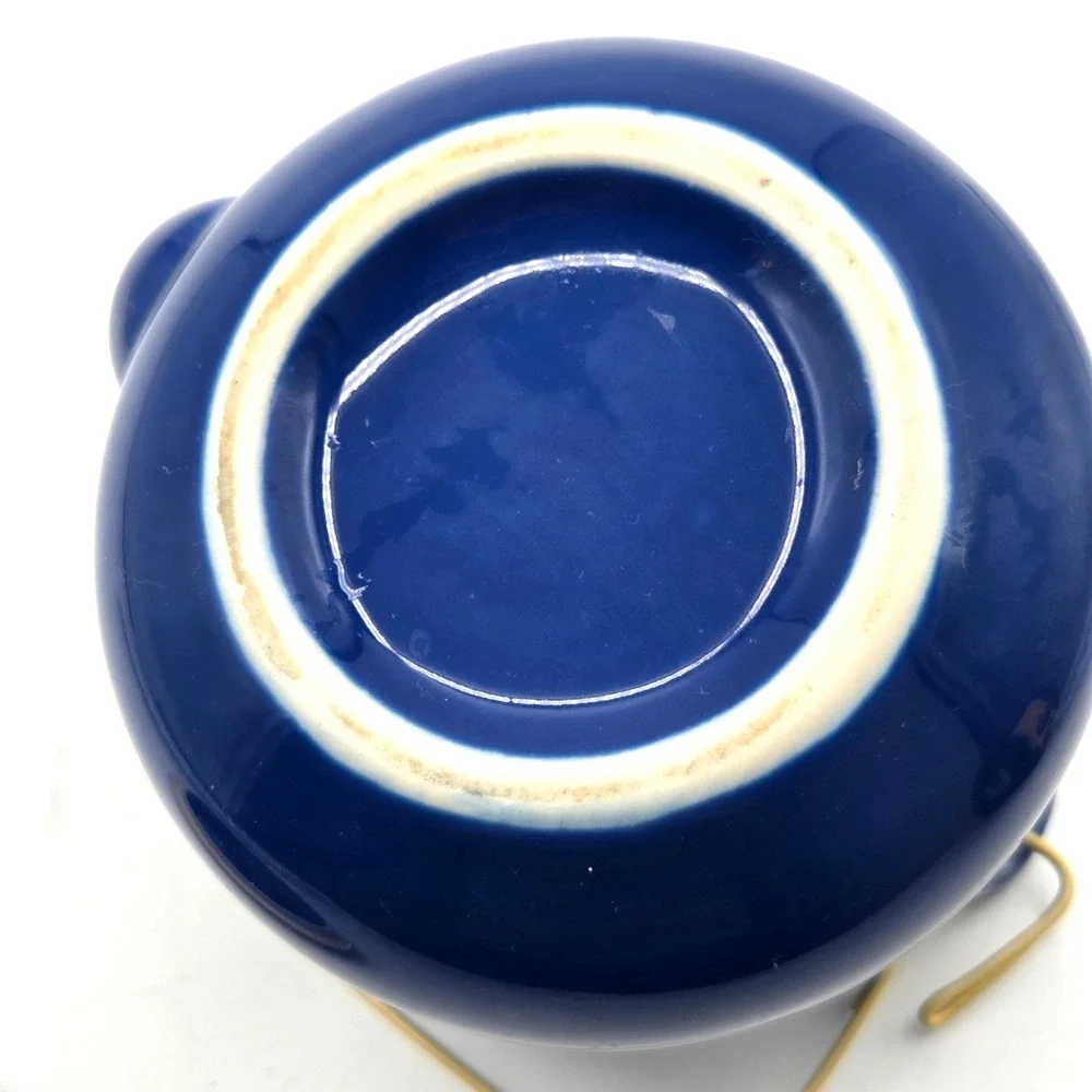 Cobalt‎ Blue Teapot with Matching 4 cups